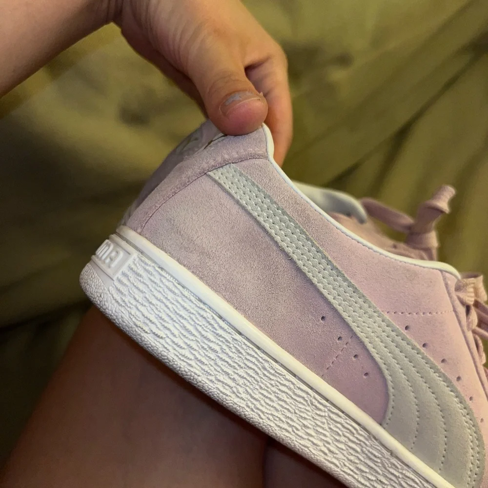 Puma Women's Pink Suede Sneakers - Picture 6 of 16